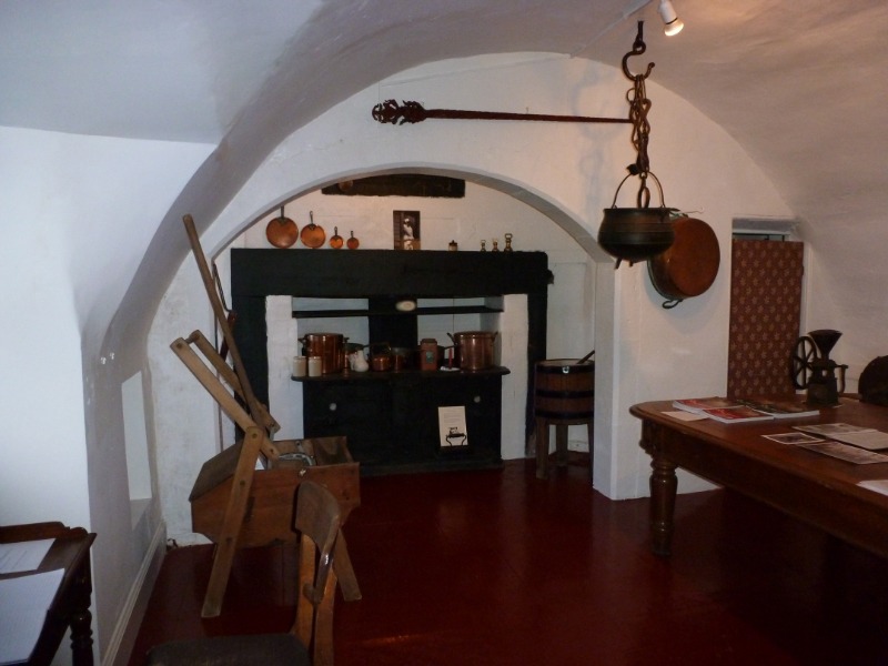 The 14th century kitchen at Castle Leod