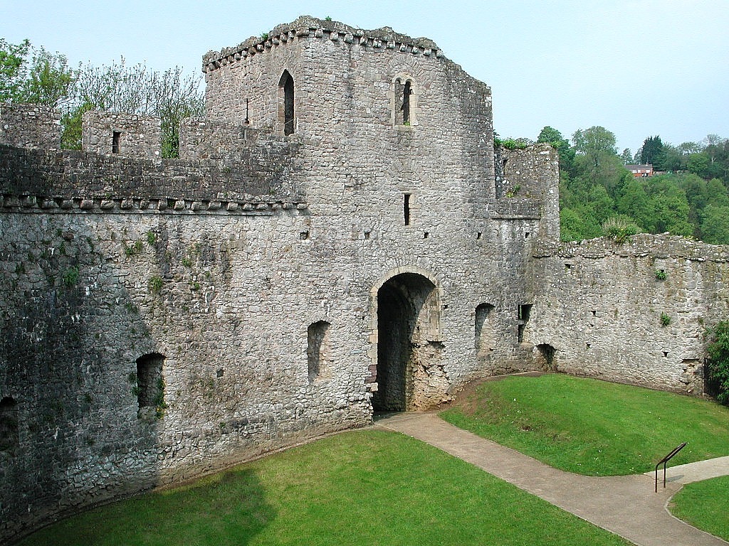 View of the Barbican at the upper end of the castle from near the Corner Tower