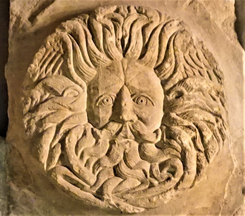 The "Gorgon head" from the Temple pediment