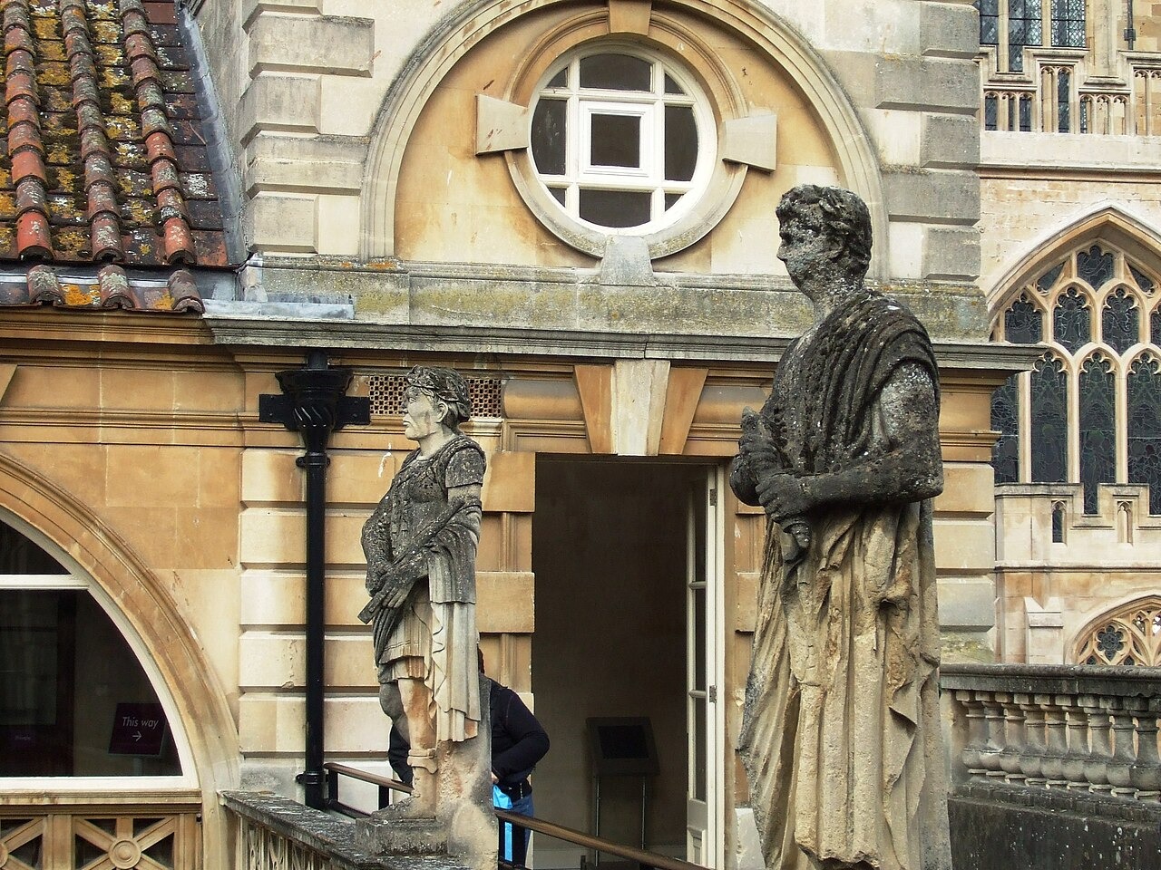 Statues on the terrace