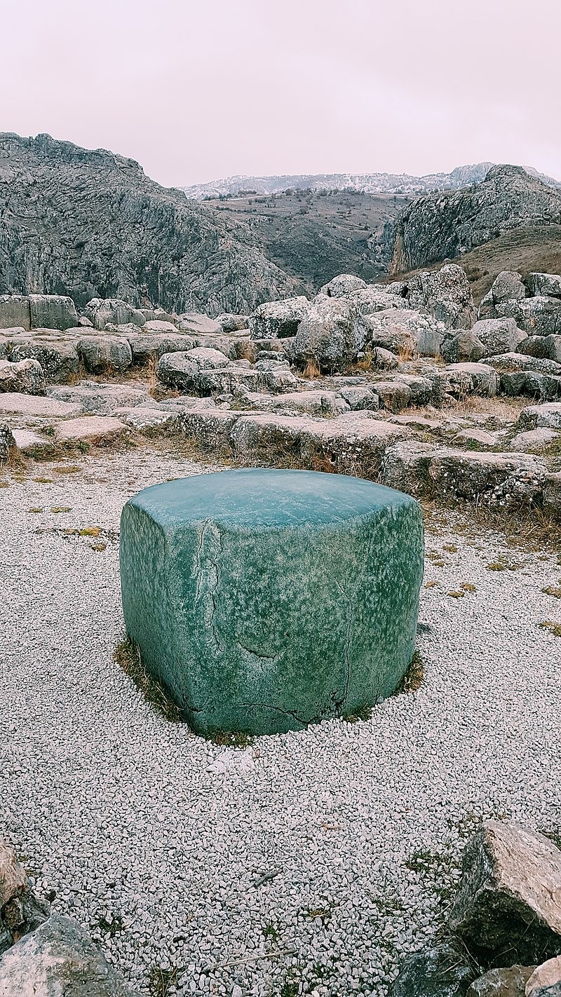 The Hattusa Green Stone, a monument believed to have religious origins