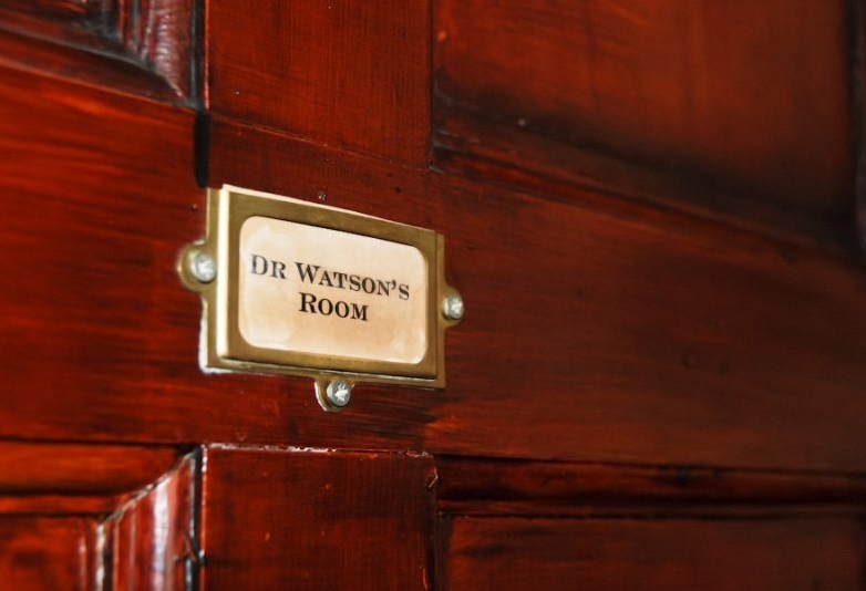 The door to Watson’s room on the third floor