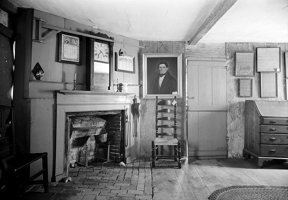 First floor parlor in 18th century addition