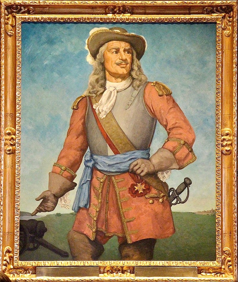 Portrait of Louis de Buade de Frontenac at the hotel lobby. The hotel was named after the former Governor General of New France