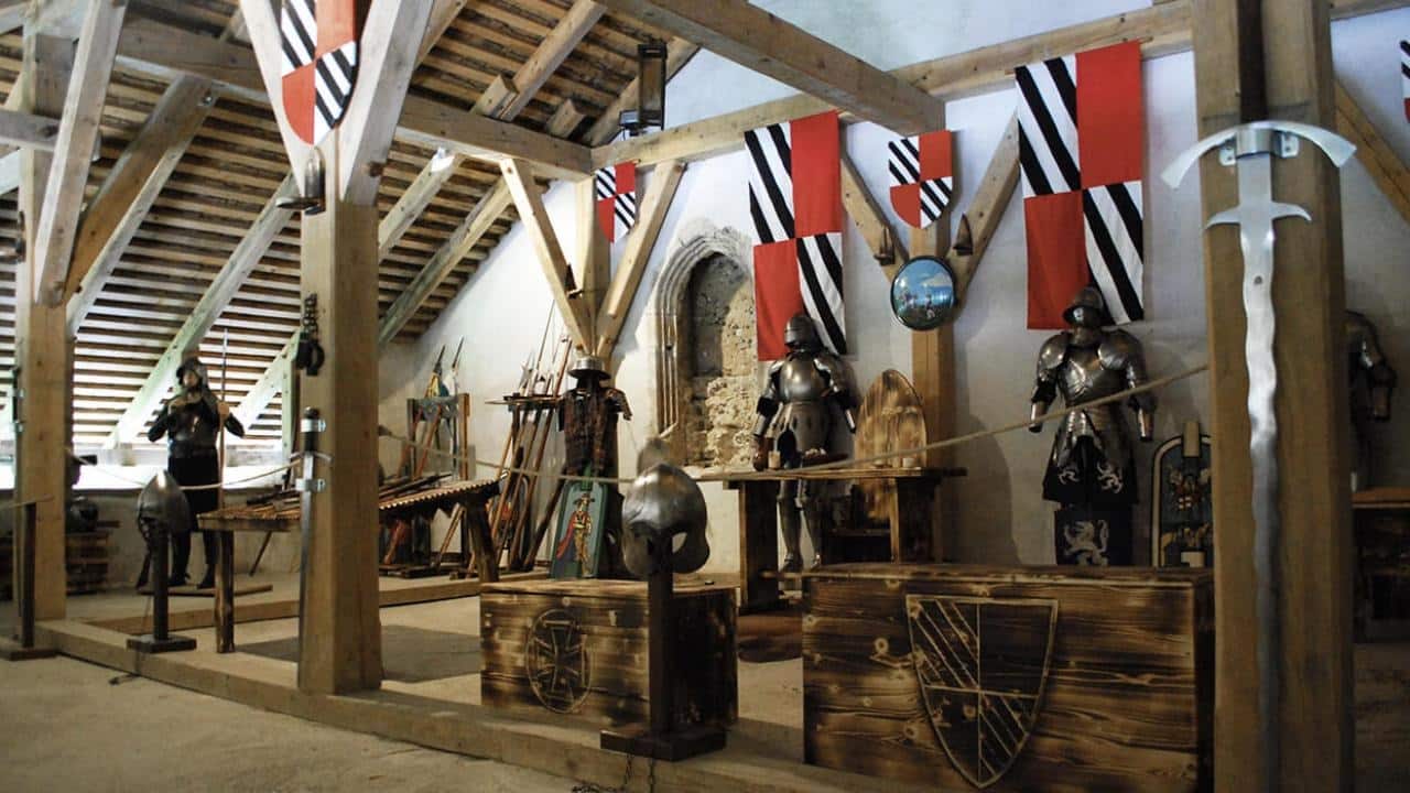 The castle's armory museum