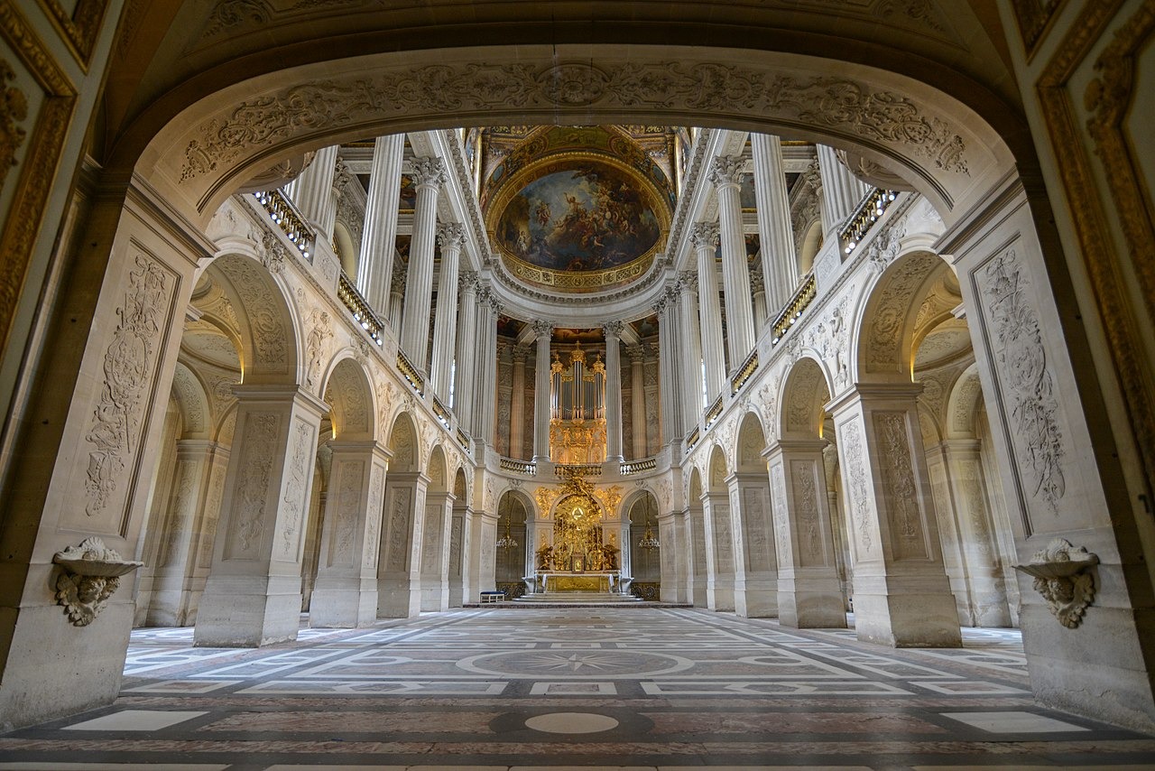 Interior of the Chapel Royal at the Palace of Versailles