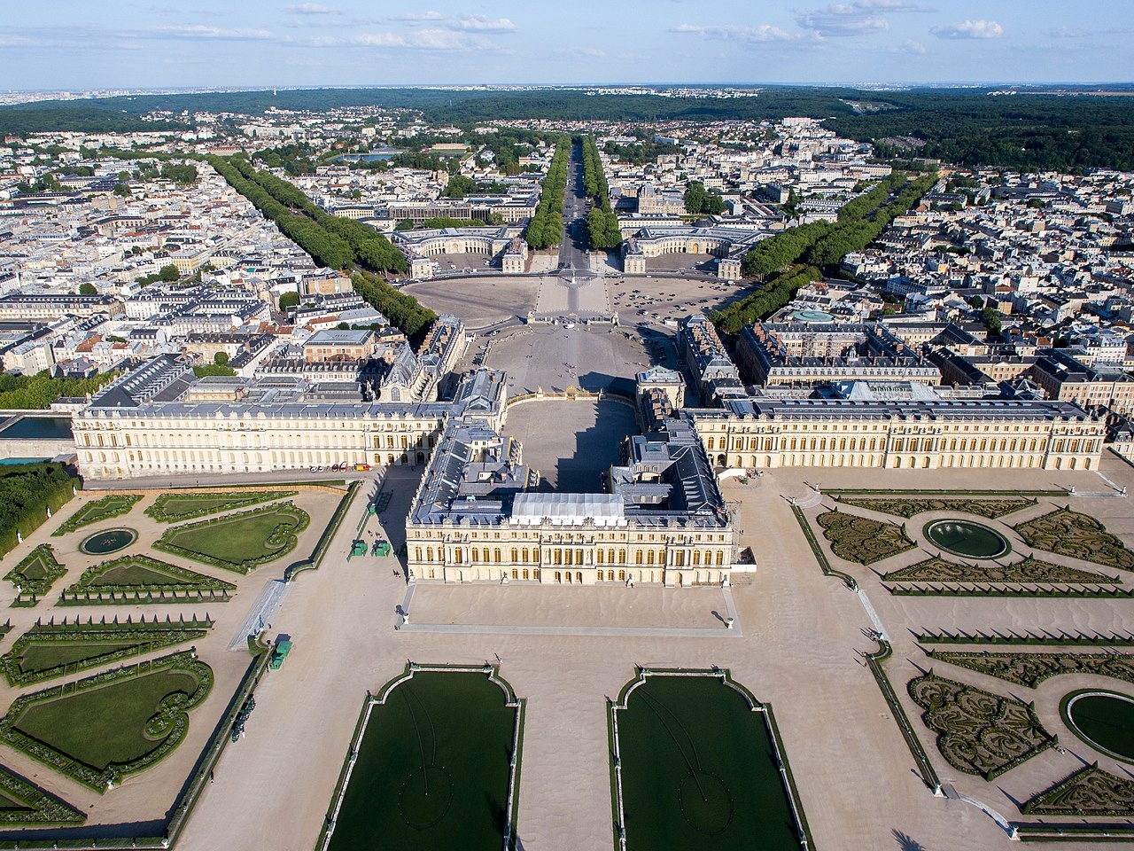 The Palace of Versailles in Versailles, France