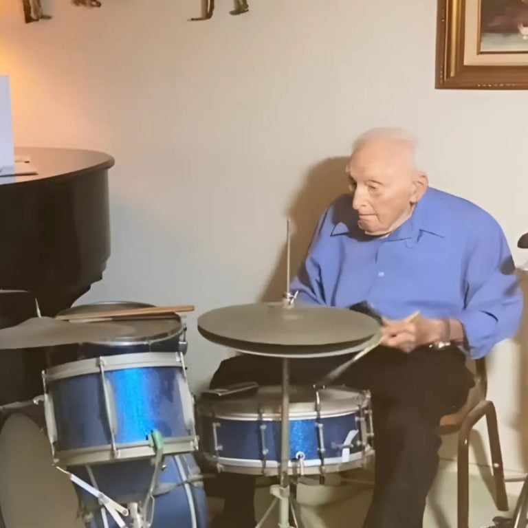 At 103, Leo Pearlstein Still Drums To The Beat With “All Of Me”