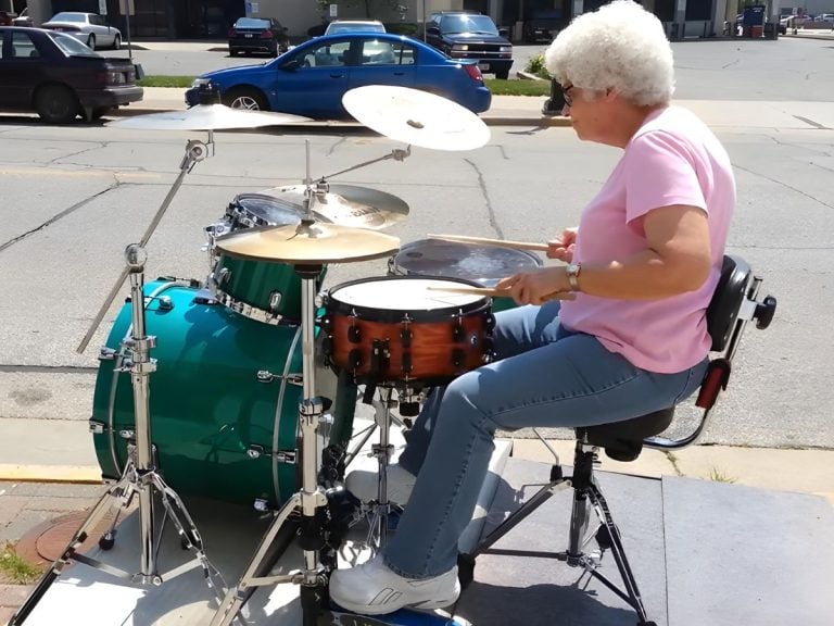 This 64-Year-Old Grandma Rock The Drums Like A Pro