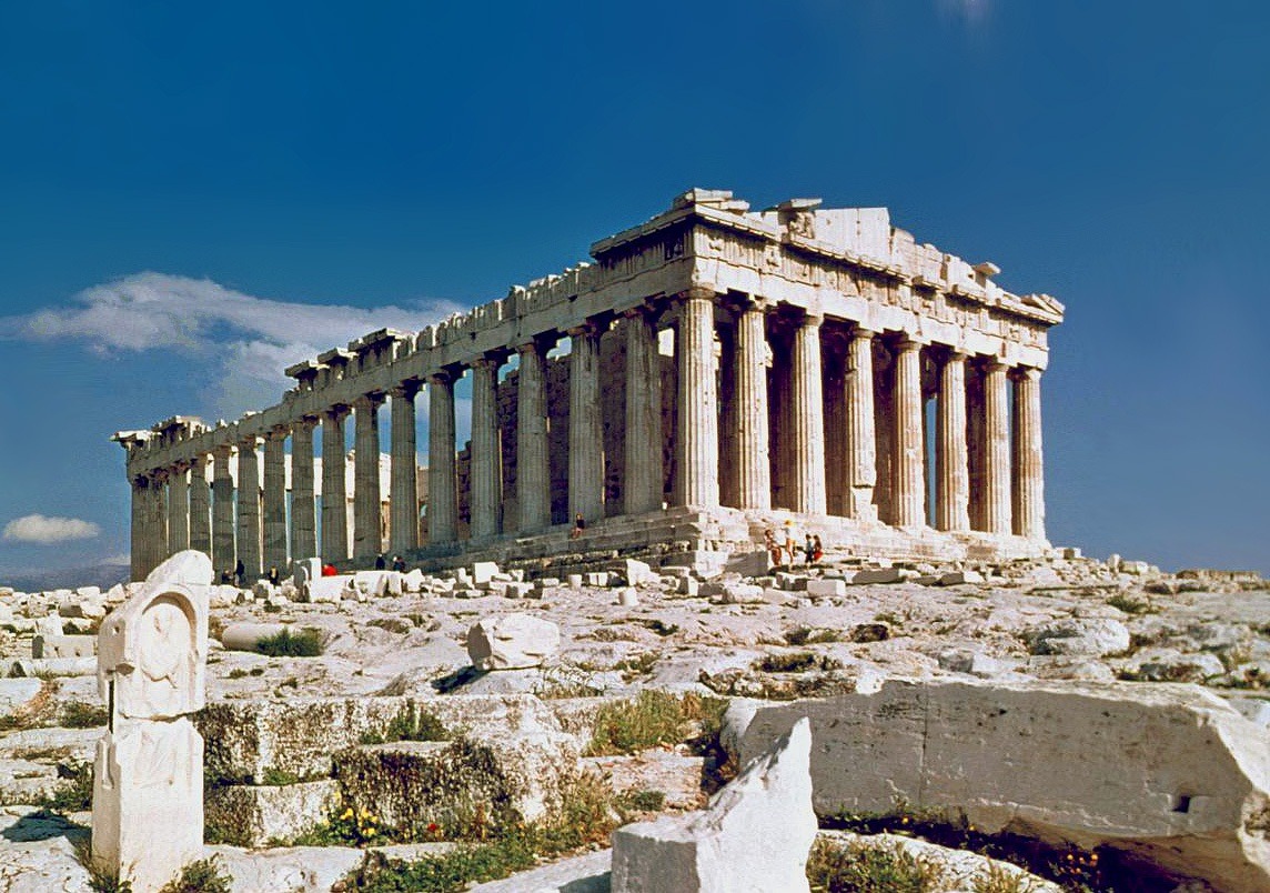 The Parthenon, as seen from the north-west in 1978