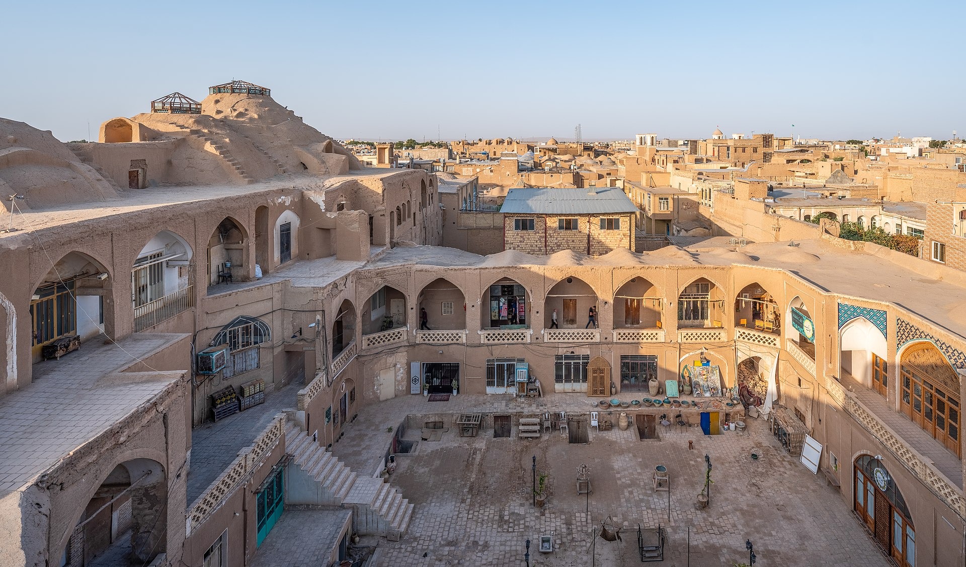 Bakhshi Carvansarai, in the historical Bazaar of Kashan, Iran