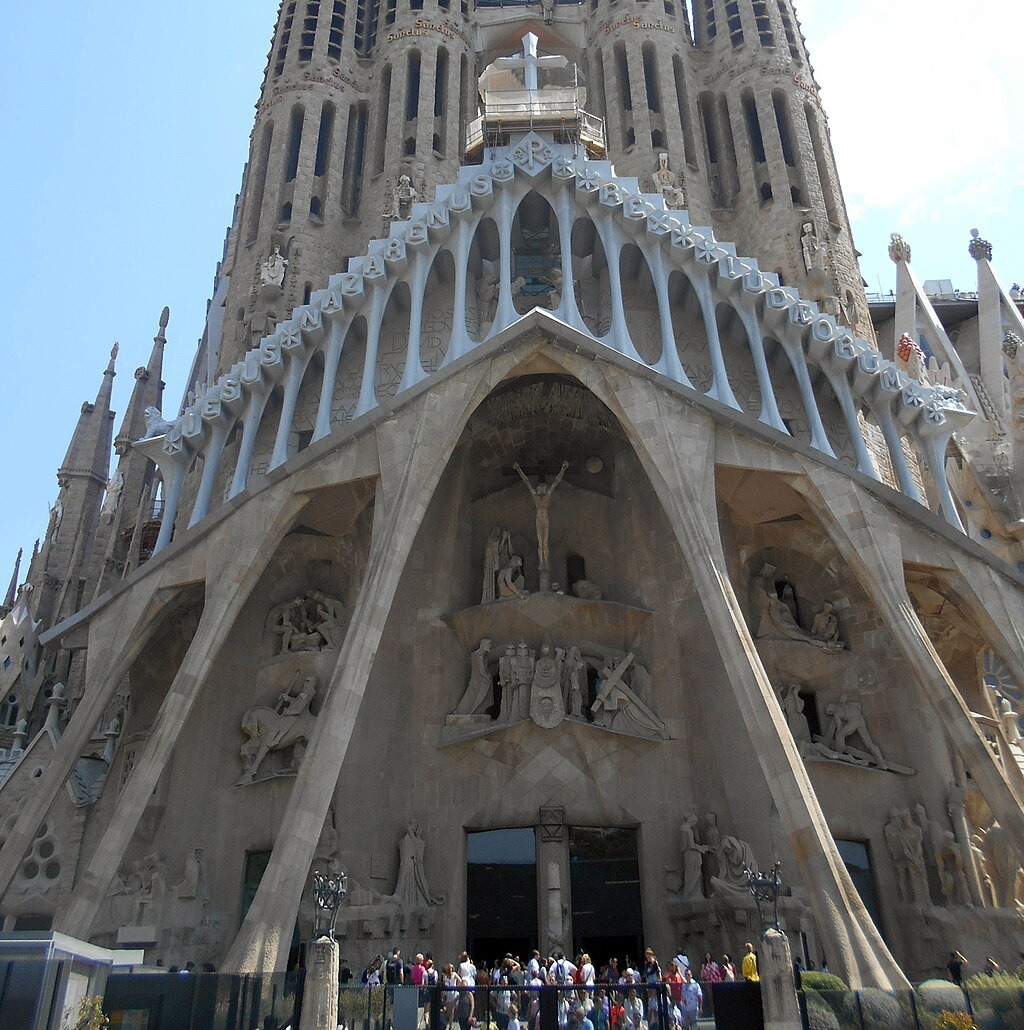 Passion Façade of Sagrada Família in 2018