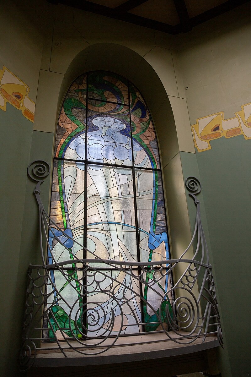 Window on the main staircase