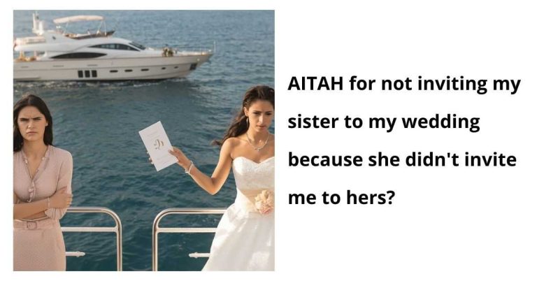 AITAH for not inviting my sister to my wedding because she didn’t invite me to hers?