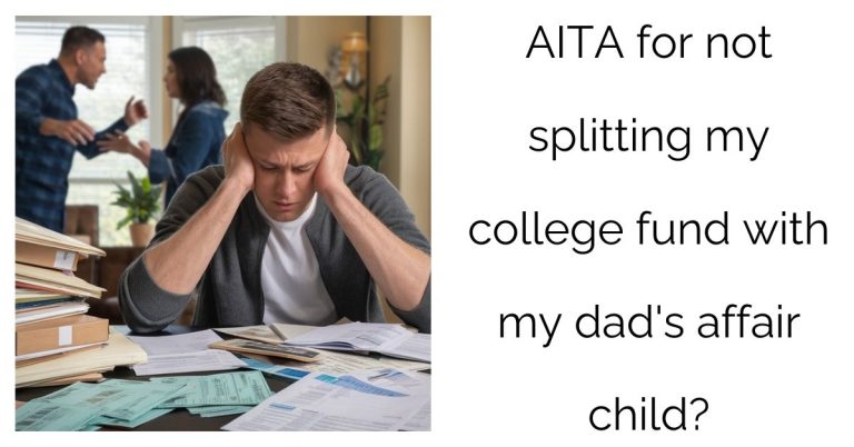 AITA for not splitting my college fund with my dad’s affair child?