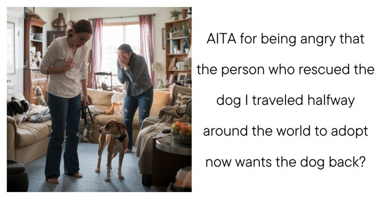 AITA for being angry that the person who rescued the dog I traveled halfway around the world to adopt now wants the dog back?