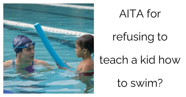 AITA for refusing to teach a kid how to swim?