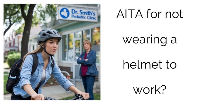 AITA for not wearing a helmet to work?