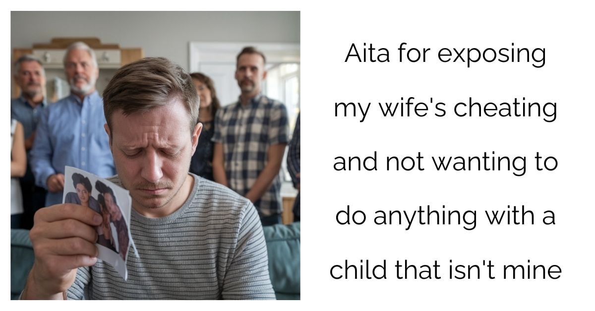 Aita for exposing my wife’s cheating and not wanting to do anything with a child that isn’t mine ?