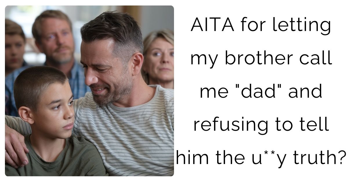 AITA for letting my brother call me “dad” and refusing to tell him the u**y truth?