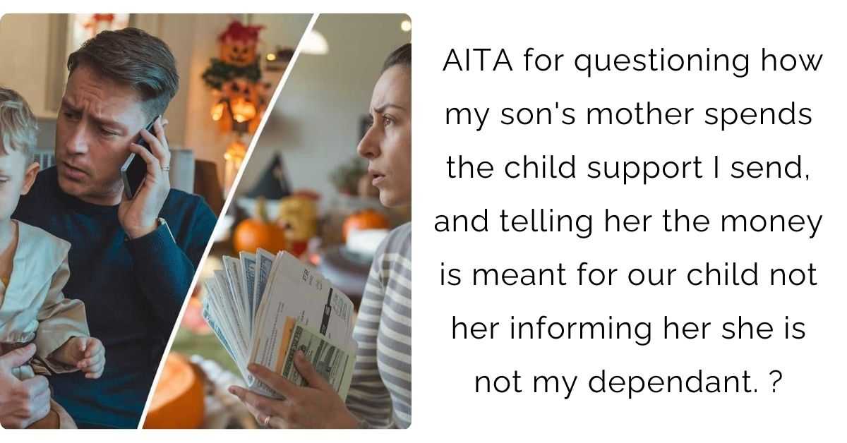 AITA for questioning how my son’s mother spends the child support I send, and telling her the money is meant for our child not her informing her she is not my dependant. ?