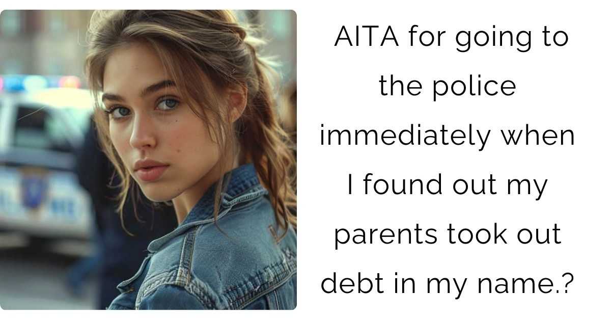 AITA for going to the police immediately when I found out my parents took out debt in my name.?