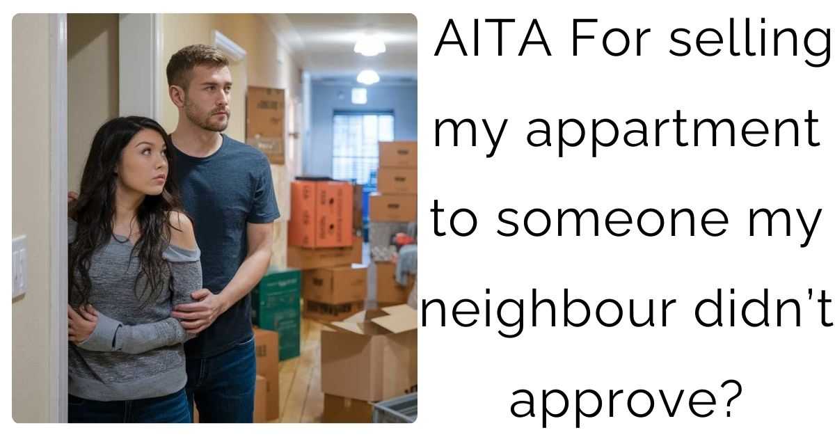 AITA For selling my appartment to someone my neighbour didn’t approve?