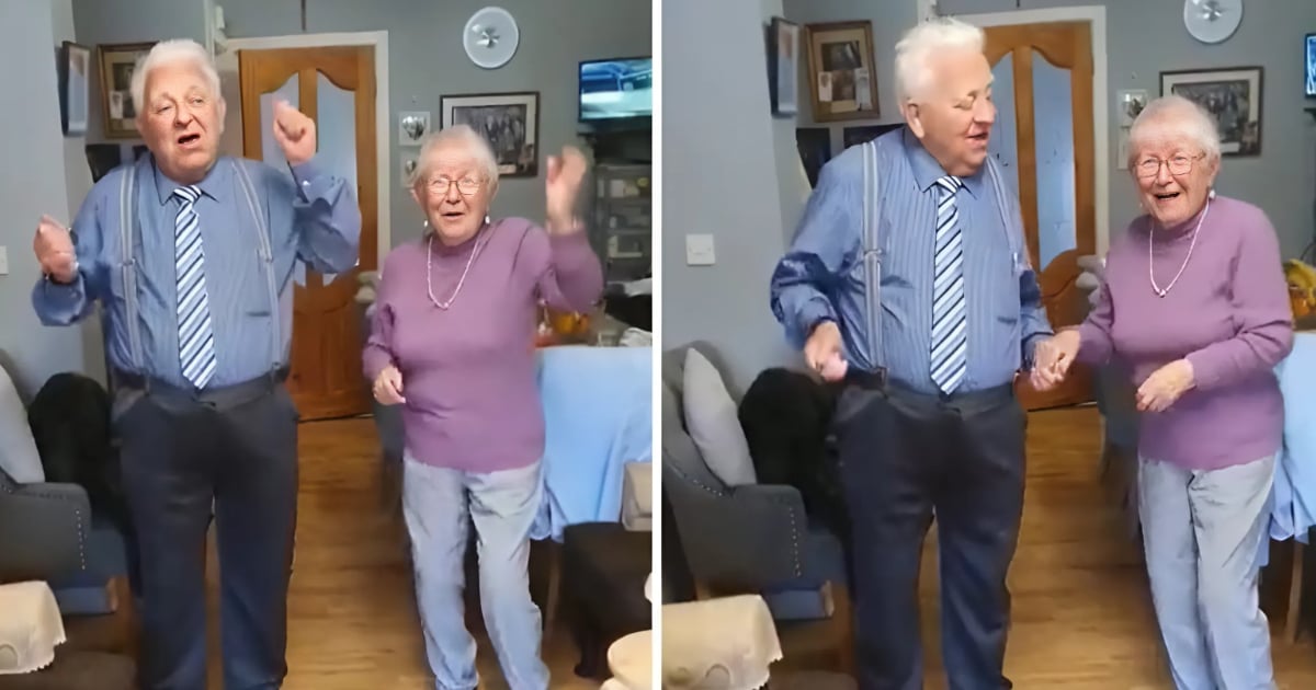 Elderly Couple Bust Out Lovely Moves To “Stayin’ Alive”