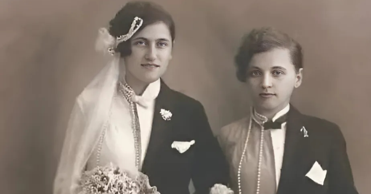 Historic 1920s Wedding Of A Lesbian Couple In Budapest Defying Gender Norms