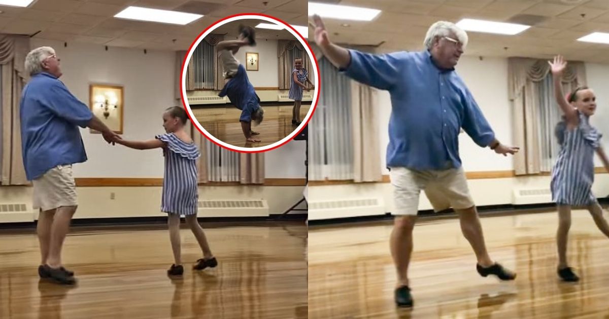 72-Year-Old Grandpa Joins Granddaughter For Viral Tap Dance Performance