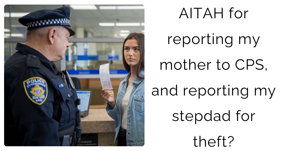 AITAH for reporting my mother to CPS, and reporting my stepdad for theft?