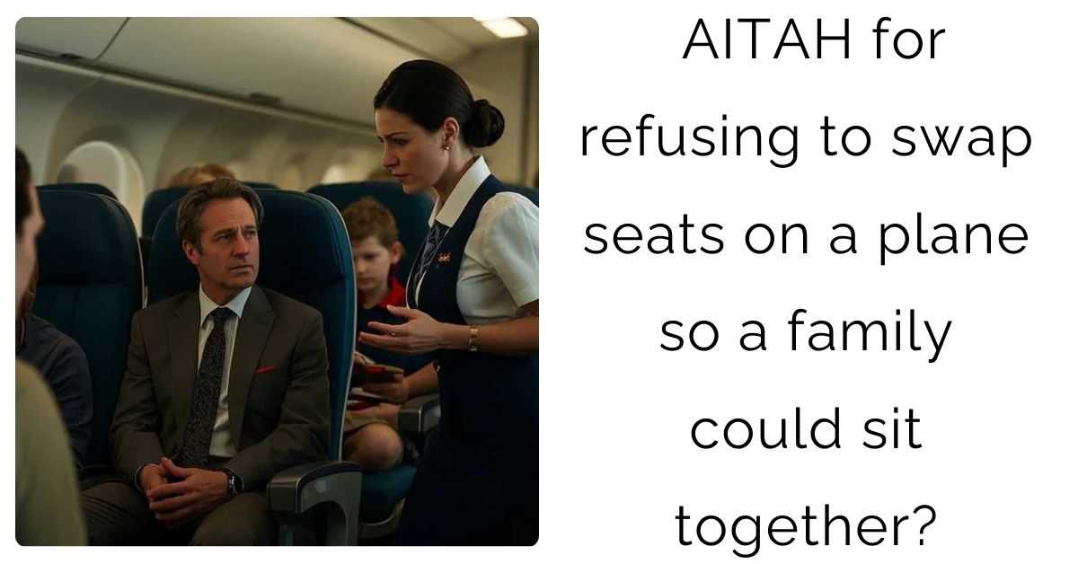 AITAH for refusing to swap seats on a plane so a family could sit together?