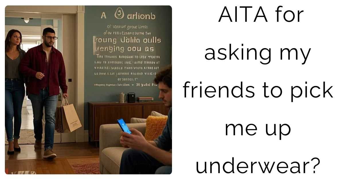 AITA for asking my friends to pick me up underwear?