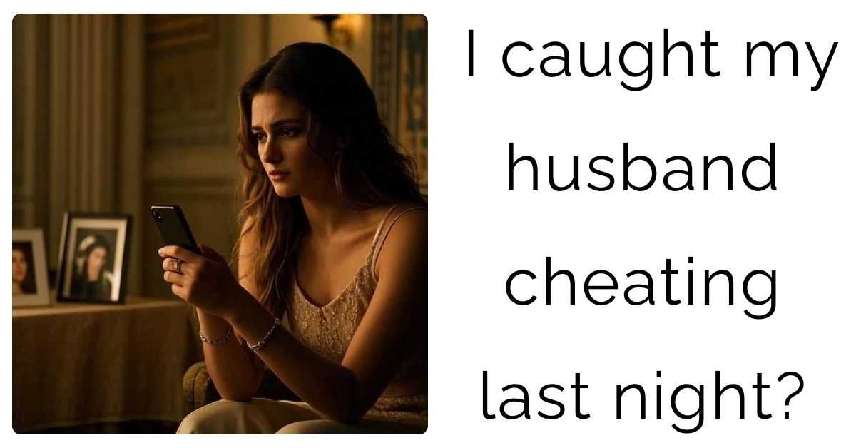 I caught my husband cheating last night?