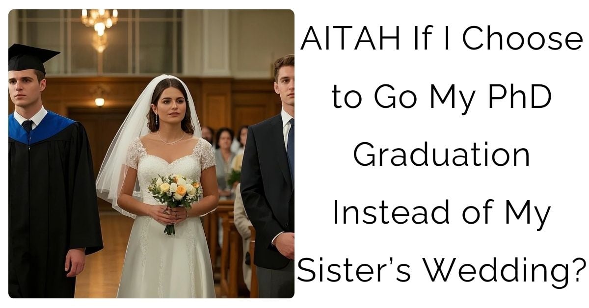 AITAH If I Choose to Go My PhD Graduation Instead of My Sister’s Wedding?