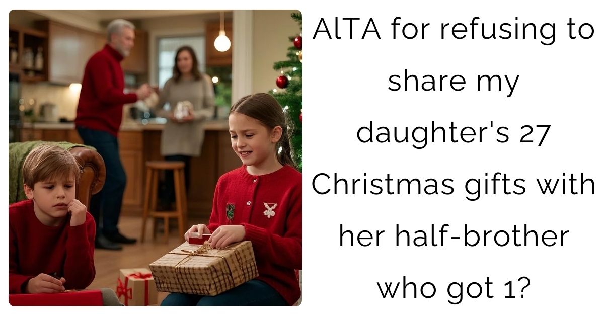 AlTA for refusing to share my daughter’s 27 Christmas gifts with her half-brother who got 1?