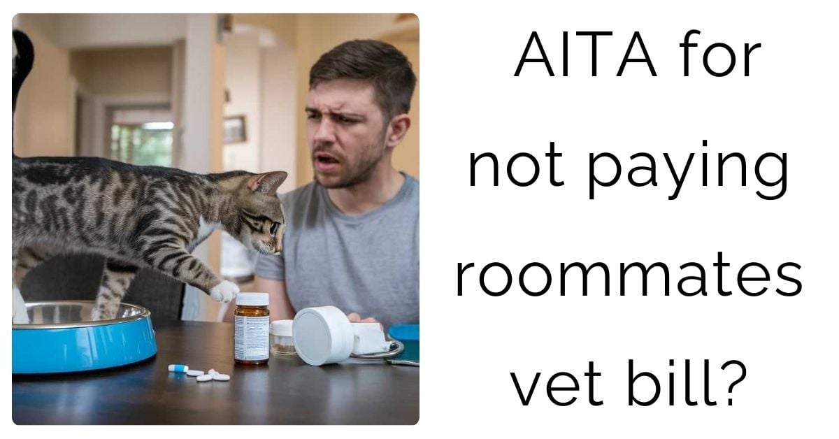 AITA for not paying roommates vet bill?