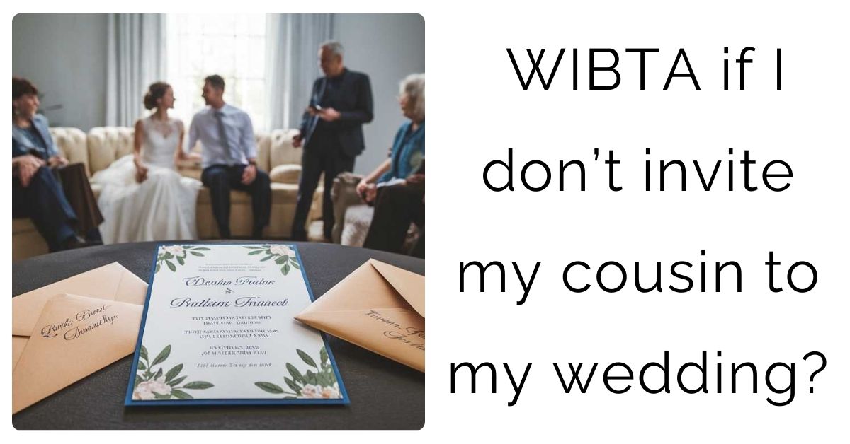 WIBTA if I don’t invite my cousin to my wedding?