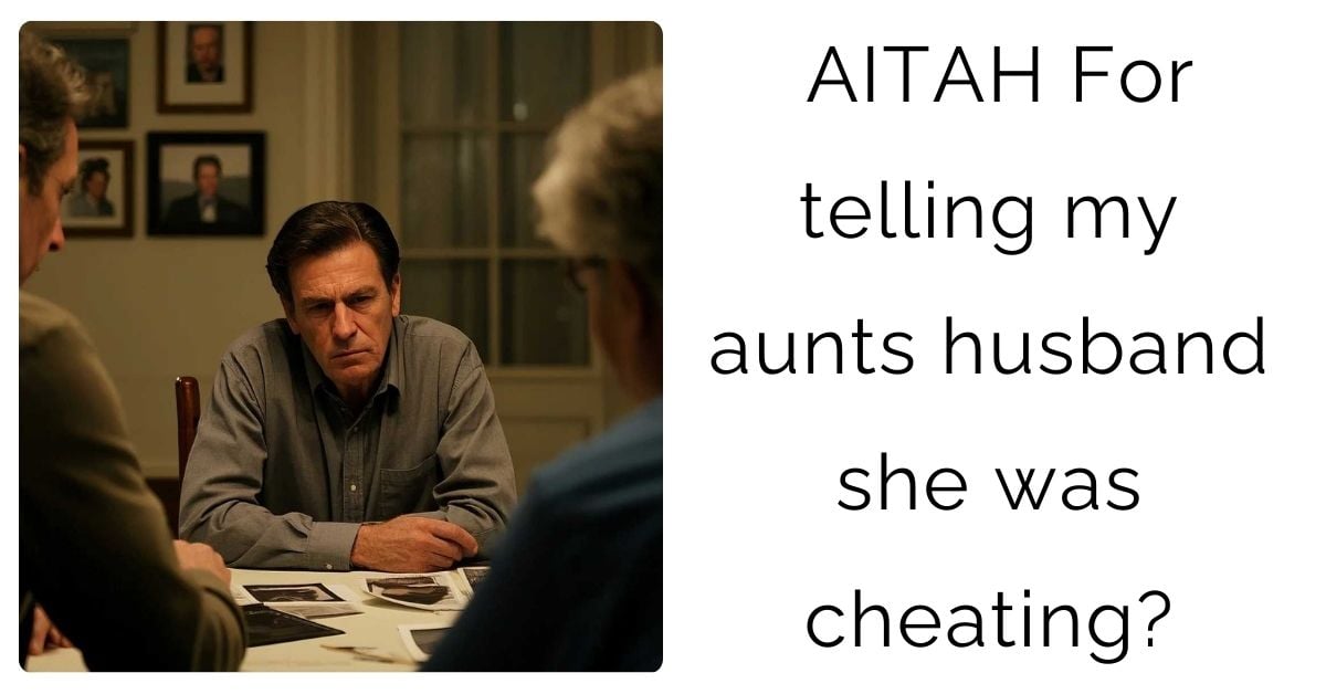 AITAH For telling my aunts husband she was cheating?