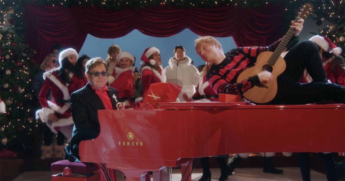 When Elton John And Ed Sheeran Deliver A Holiday Masterpiece With “Merry Christmas”