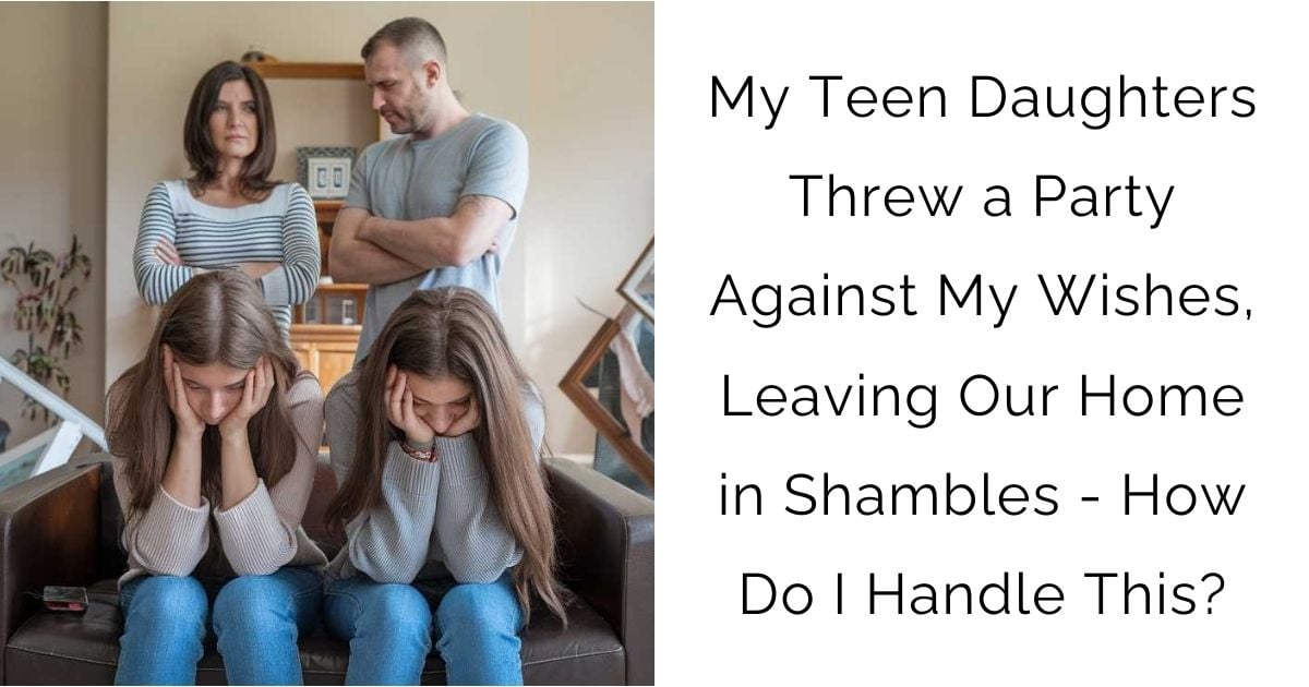 My Teen Daughters Threw a Party Against My Wishes, Leaving Our Home in Shambles – How Do I Handle This?