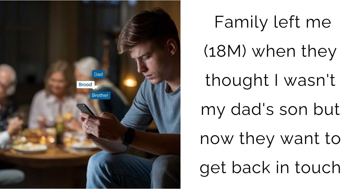 Family left me (18M) when they thought I wasn’t my dad’s son but now they want to get back in touch