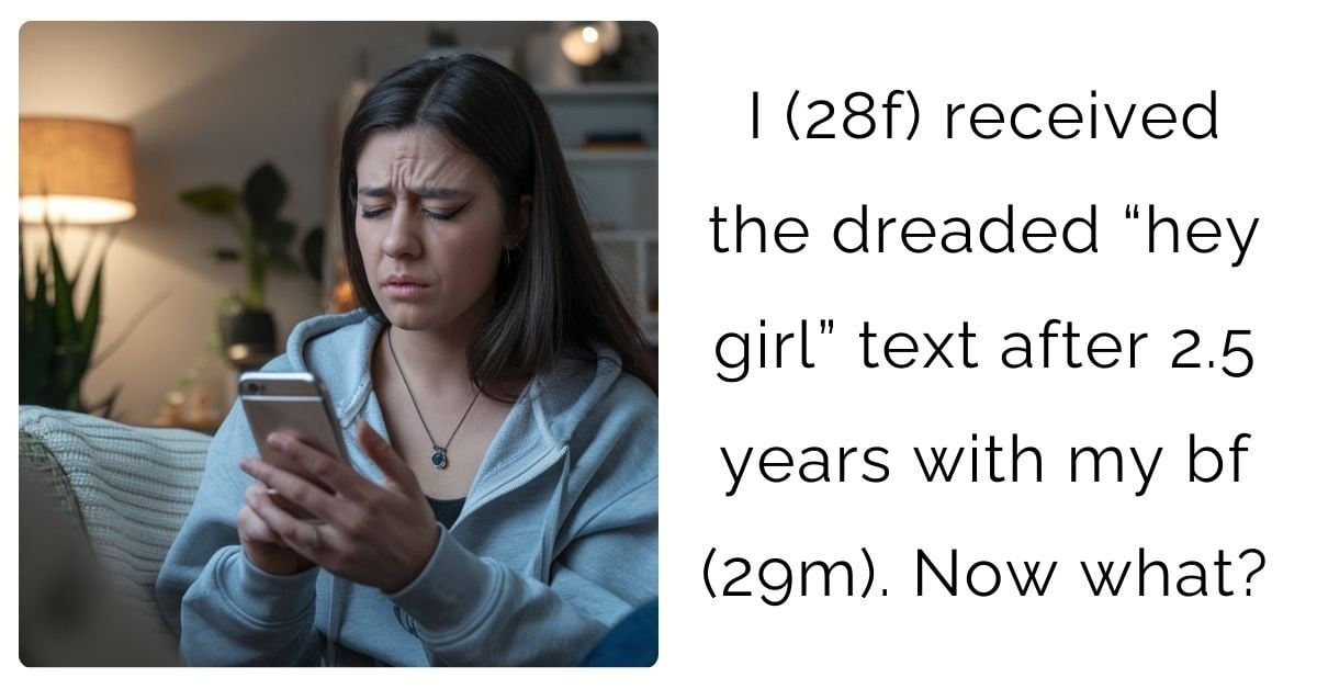 I (28f) received the dreaded “hey girl” text after 2.5 years with my bf (29m). Now what?