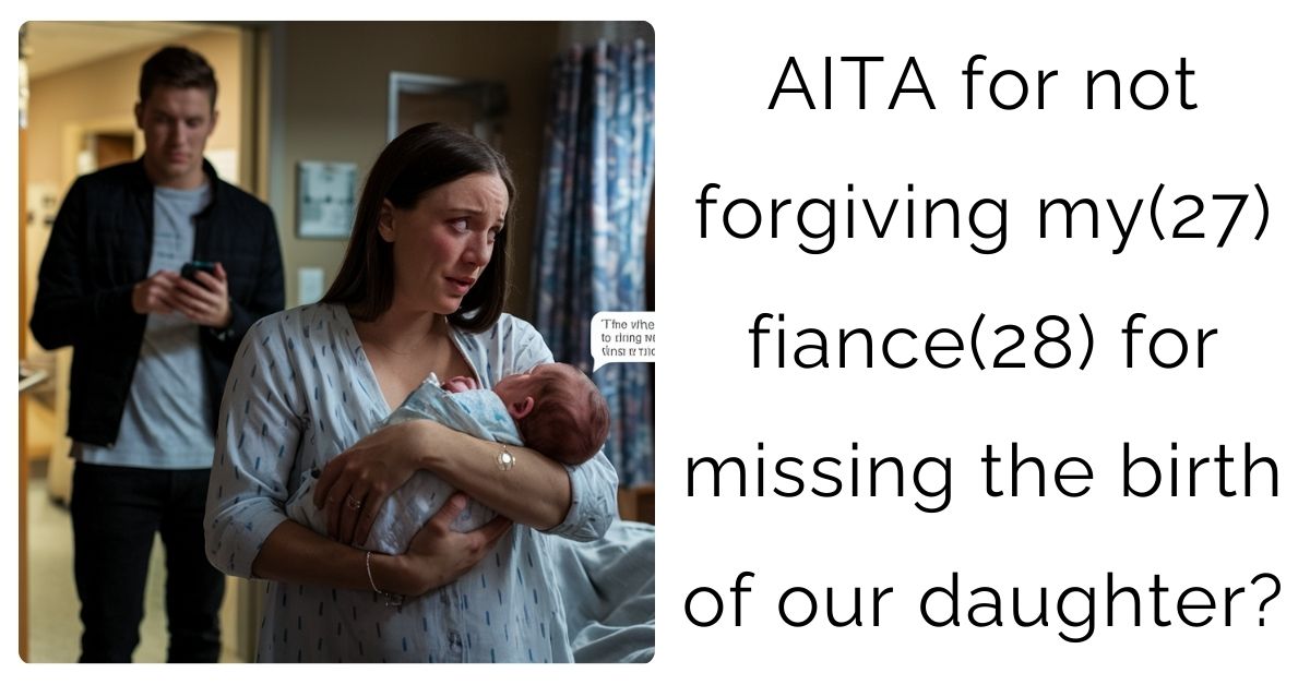 AITA for not forgiving my(27) fiance(28) for missing the birth of our daughter?