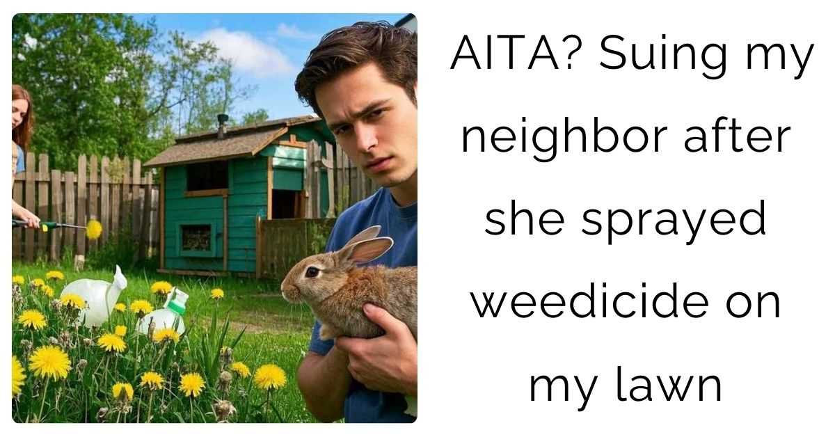 AITA – Suing my neighbor after she sprayed weedicide on my lawn