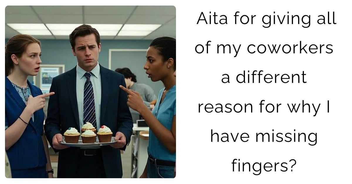 Aita for giving all of my coworkers a different reason for why I have missing fingers?