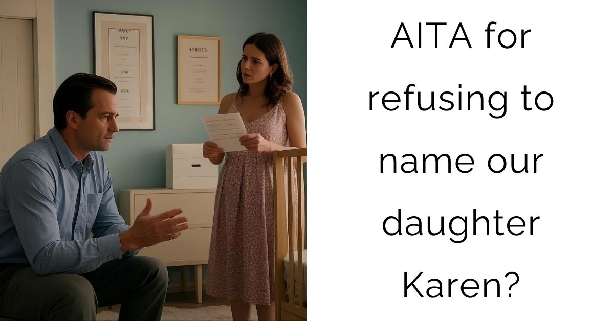 AITA for refusing to name our daughter Karen?