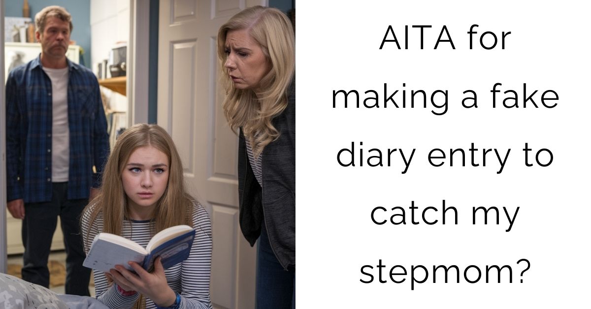 AITA for making a fake diary entry to catch my stepmom?