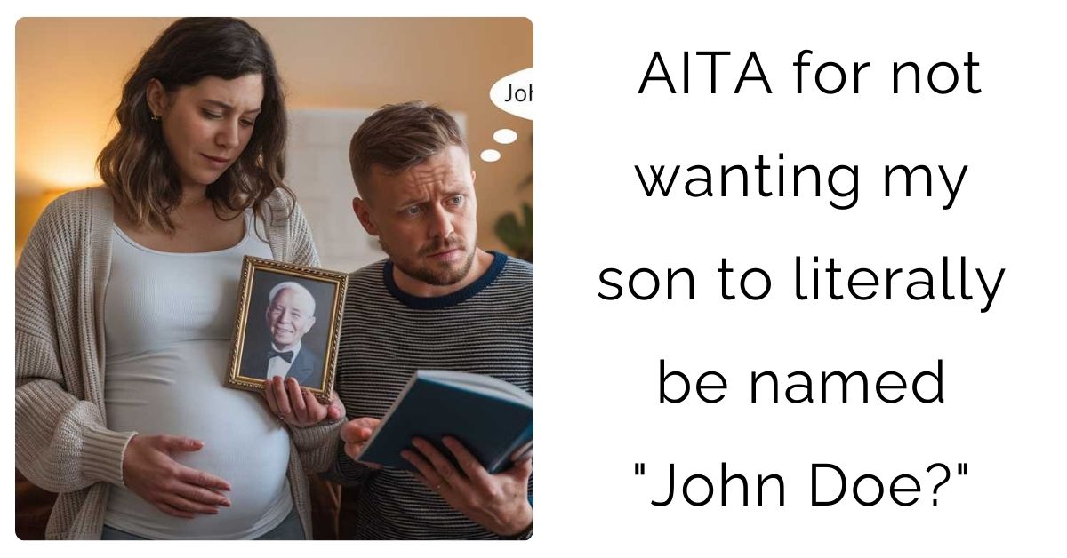 AITA for not wanting my son to literally be named “John Doe?”