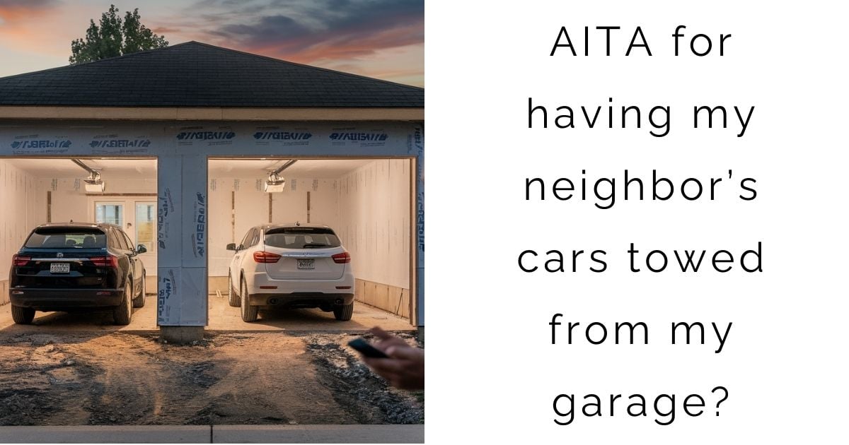 AITA for having my neighbor’s cars towed from my garage?